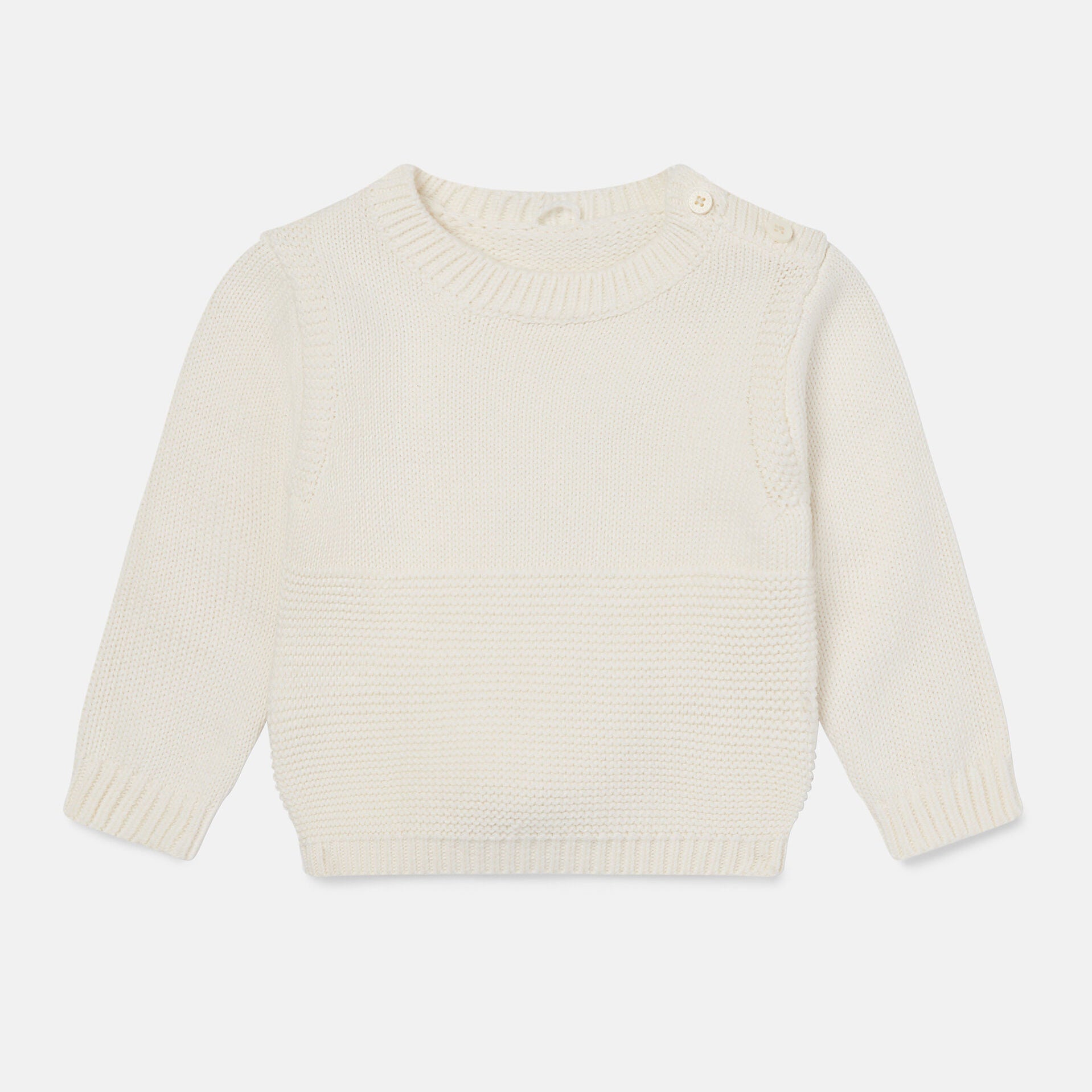 Baby Strickpullover mit Hasen-Motiv