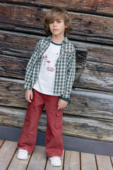 Kariertes Hemd Paname in Grün