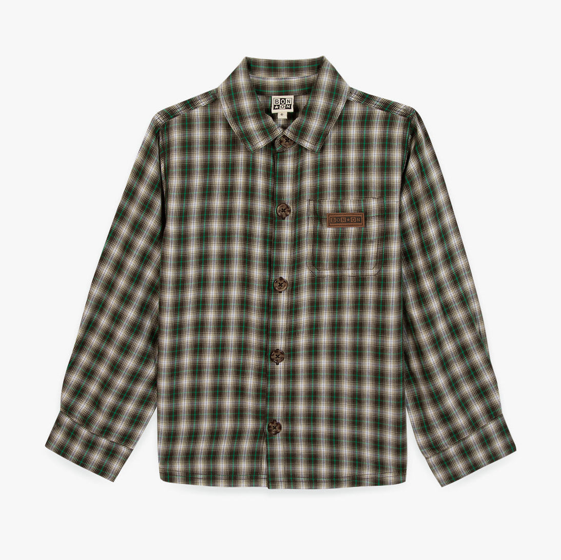 Kariertes Hemd Paname in Grün