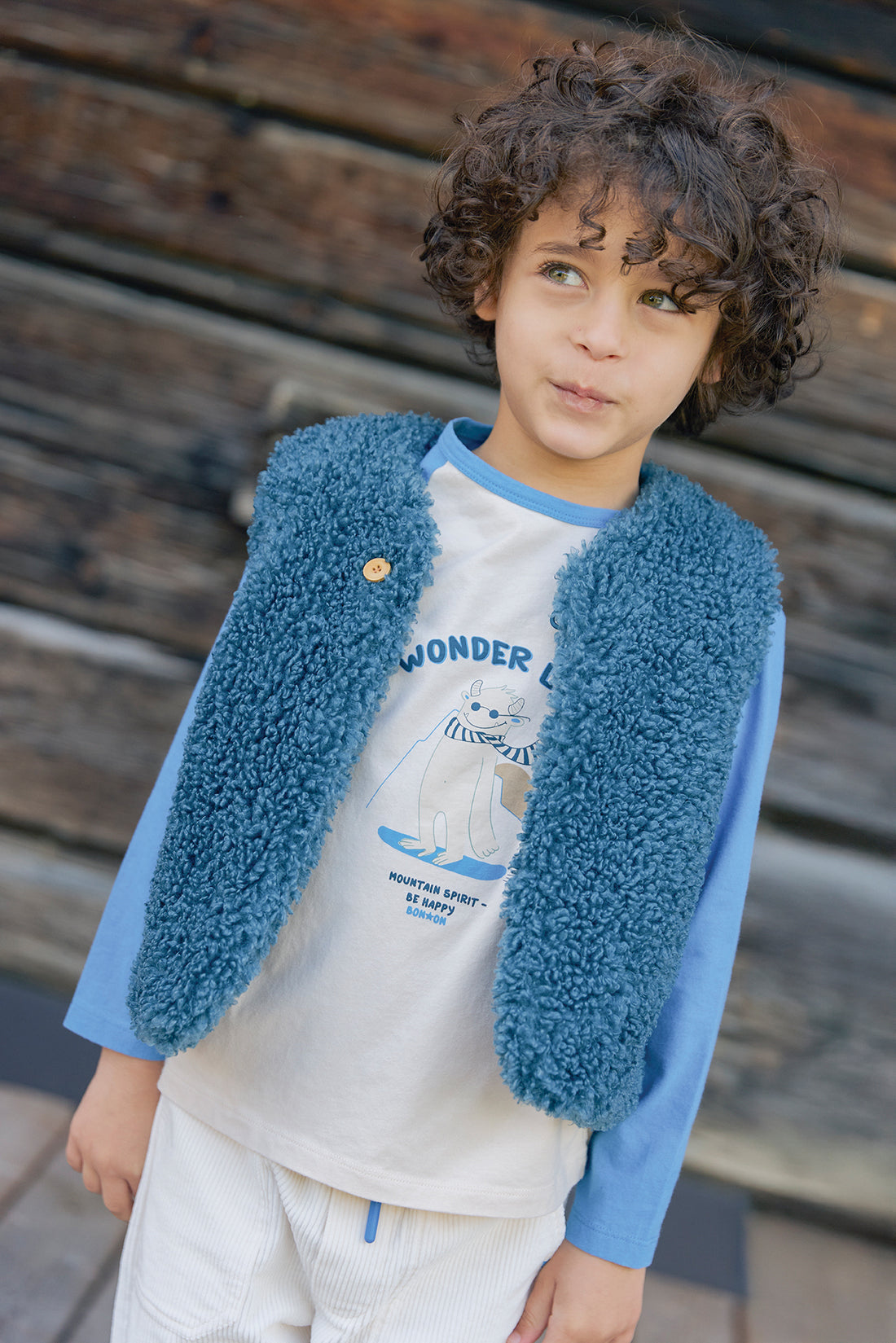 Weste Beti in Petrol Blau