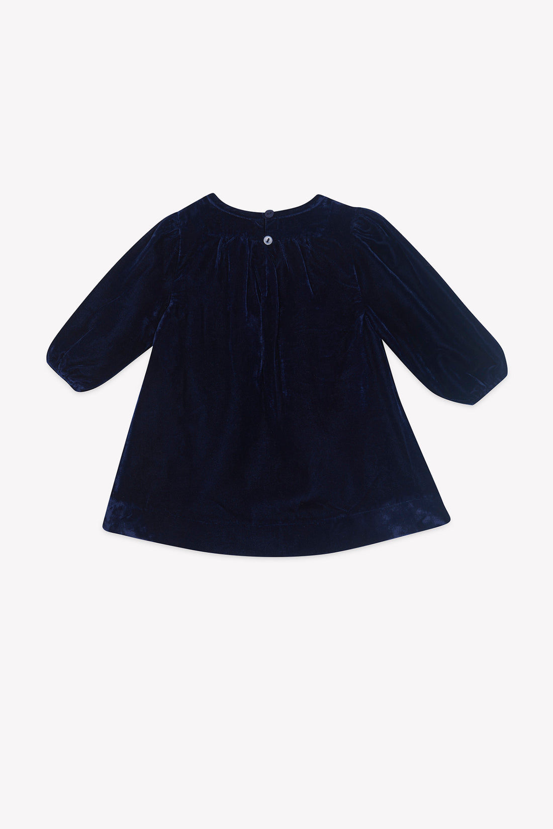 Baby Samtkleid in Dunkelblau