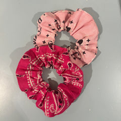 Scrunchie Bandana Print Diverse Farben